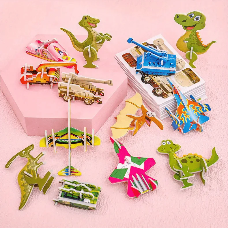 ImagiBuild™ – 3D Lernpuzzle-Set für Kinder (10er-Pack) - Image 8