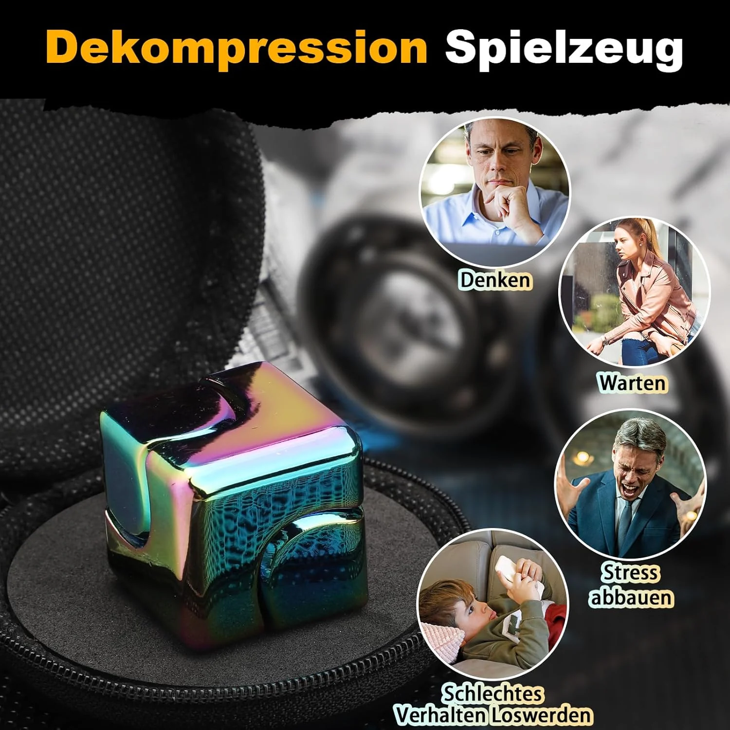 Infinity Fidget Cube Spinner Spielzeug für Kinder und Erwachsene - Image 7