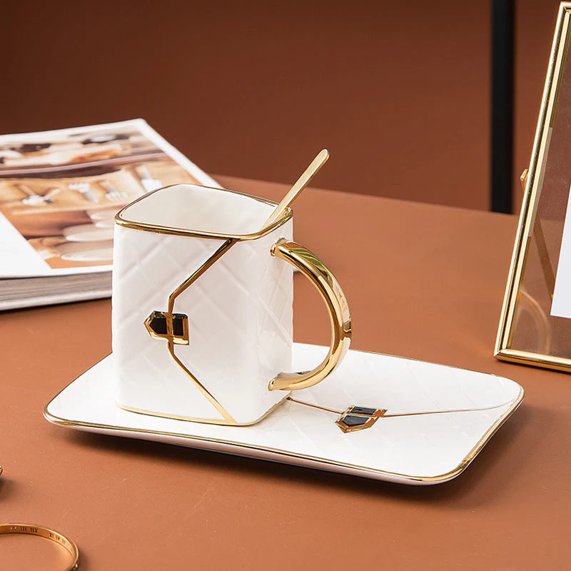 Handtaschen-Tasse mit Goldrand 320ml | 50% RABATT - Image 15