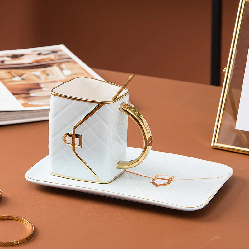 Handtaschen-Tasse mit Goldrand 320ml | 50% RABATT - Image 17