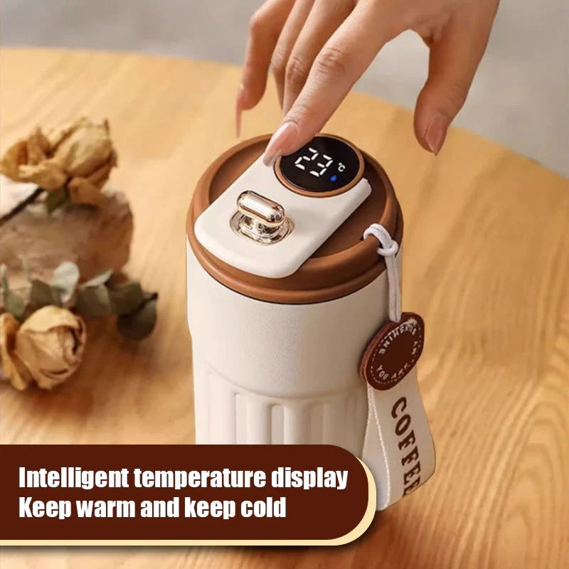 Kaffeethermoskanne - Temperaturanzeige, Auslaufsicher, 400 ml - Image 3