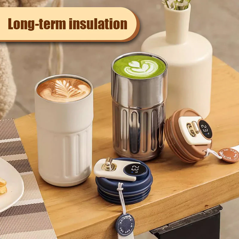 Kaffeethermoskanne - Temperaturanzeige, Auslaufsicher, 400 ml - Image 4