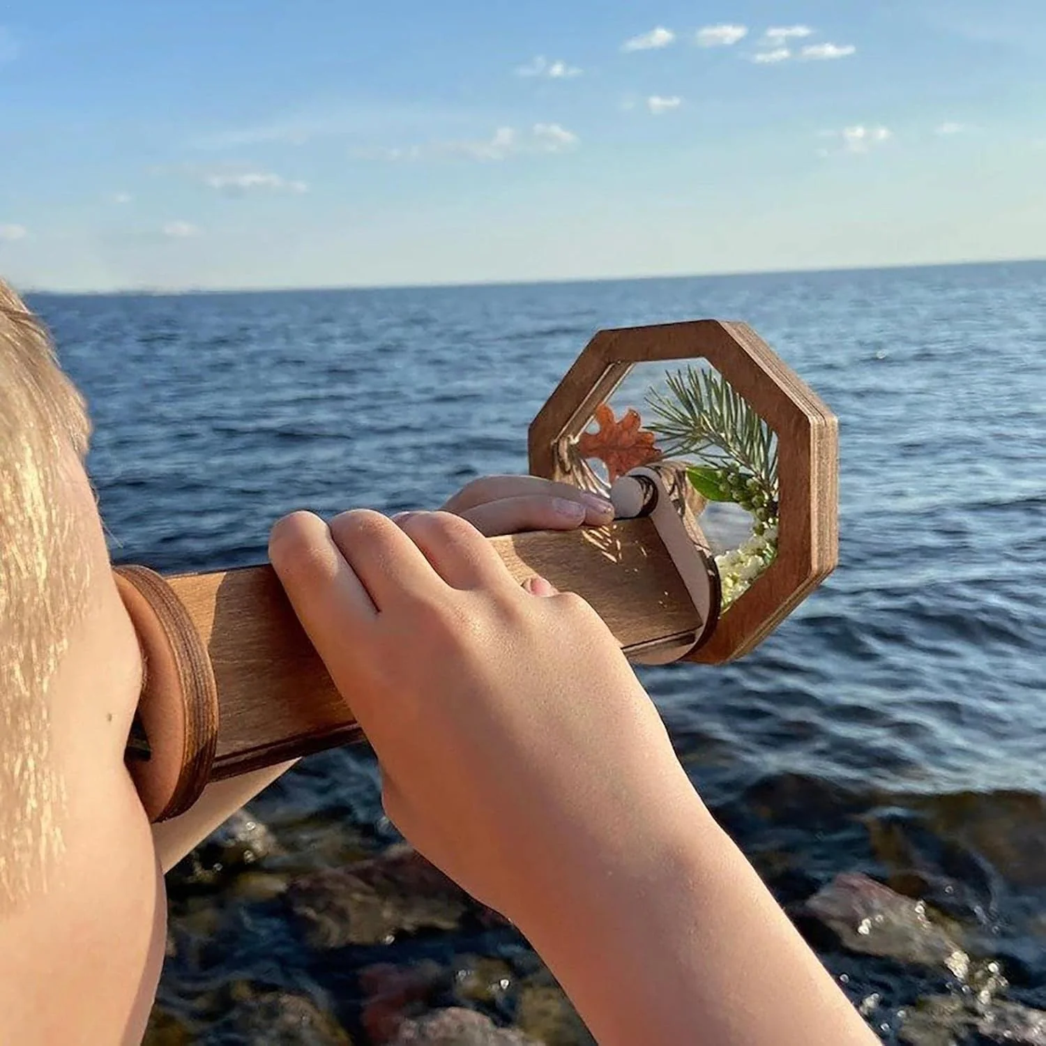 Kaleidoskop Aus Holz - Fördert Kreativität Und Geschicklichkeit Für Kinder - Image 4