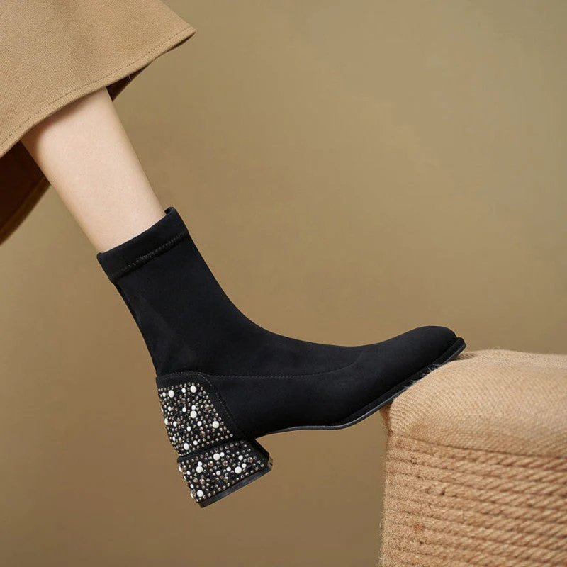 Kiera – Elegante Damen-Stiefel mit Strasssteinen und klobigem Absatz - Image 6