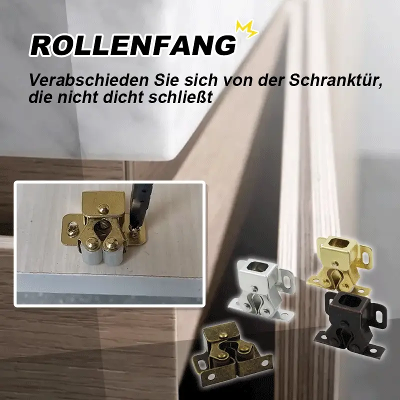 SecureSteel™ – Klassischer Schranktürverschluss aus Edelstahl mit sicherem Druckmechanismus | 4+4 GRATIS
