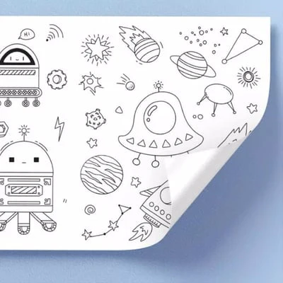 KreativKids® - Förderung von Kreativität und Lernen durch Wandaufkleber-Malset | 1 + 1 GRATIS - Image 6