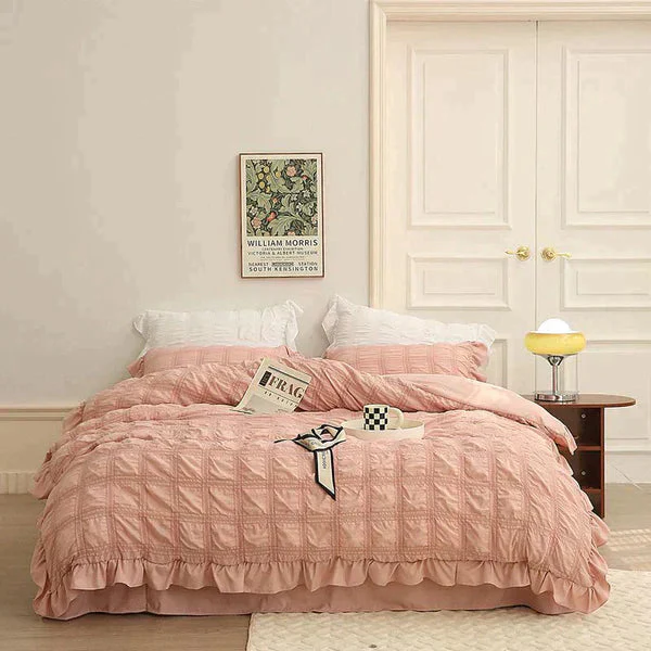 LaceBreeze™ 200 x 230 cm - 4-teiliges Sommer-Bettwäscheset aus Eiskühlendem Seersucker - Image 14