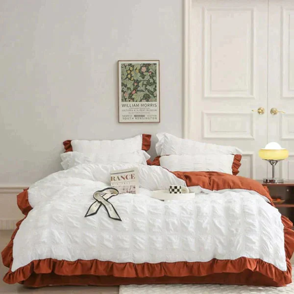 LaceBreeze™ 200 x 230 cm - 4-teiliges Sommer-Bettwäscheset aus Eiskühlendem Seersucker - Image 15