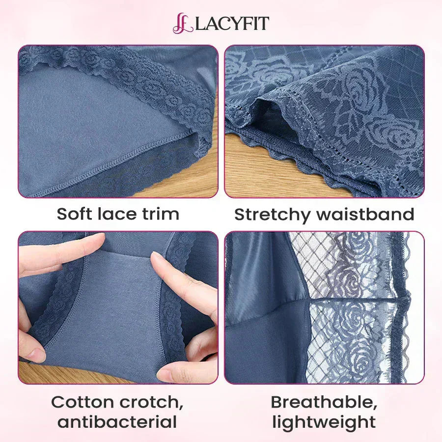 LaceComfort – Damen Spitzen-Slips mit Hohem Bund | 1+1 GRATIS - Image 5