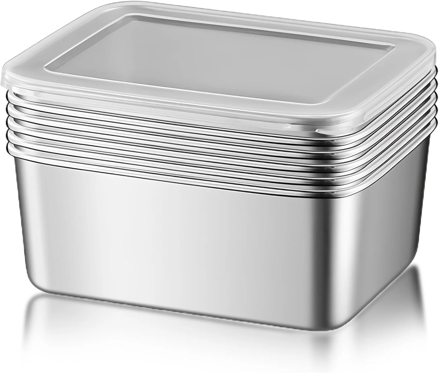 Lebensmittelbehälter - BPA-frei, Frischhaltend, 6er-Pack, 650 ml - Image 3
