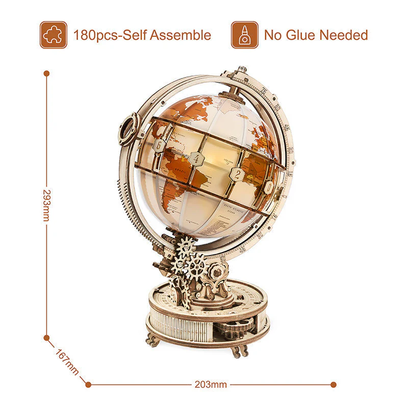 Leuchtender 3D Globus Puzzle-Lampe - Image 6