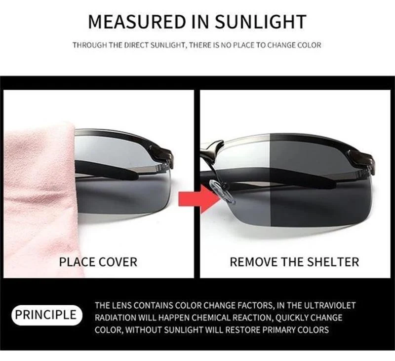 Liam — Photochrome polarisierte Sonnenbrille mit UV-Schutz - Image 5