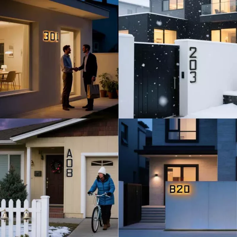 LightHome – LED-Hausnummer, wasserdicht für den Außenbereich | 1+1 GRATIS - Image 17