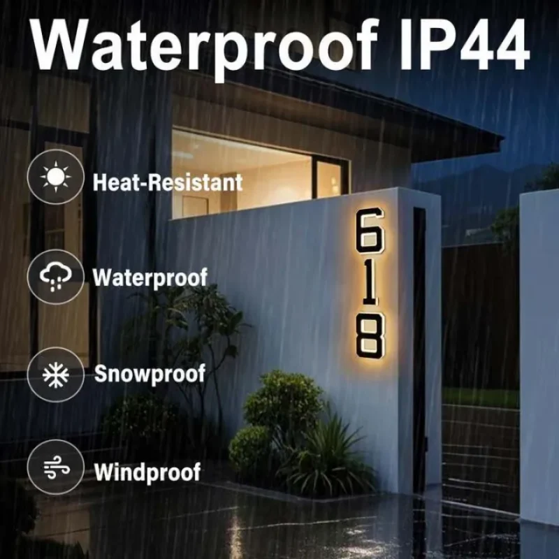 LightHome – LED-Hausnummer, wasserdicht für den Außenbereich | 1+1 GRATIS - Image 21
