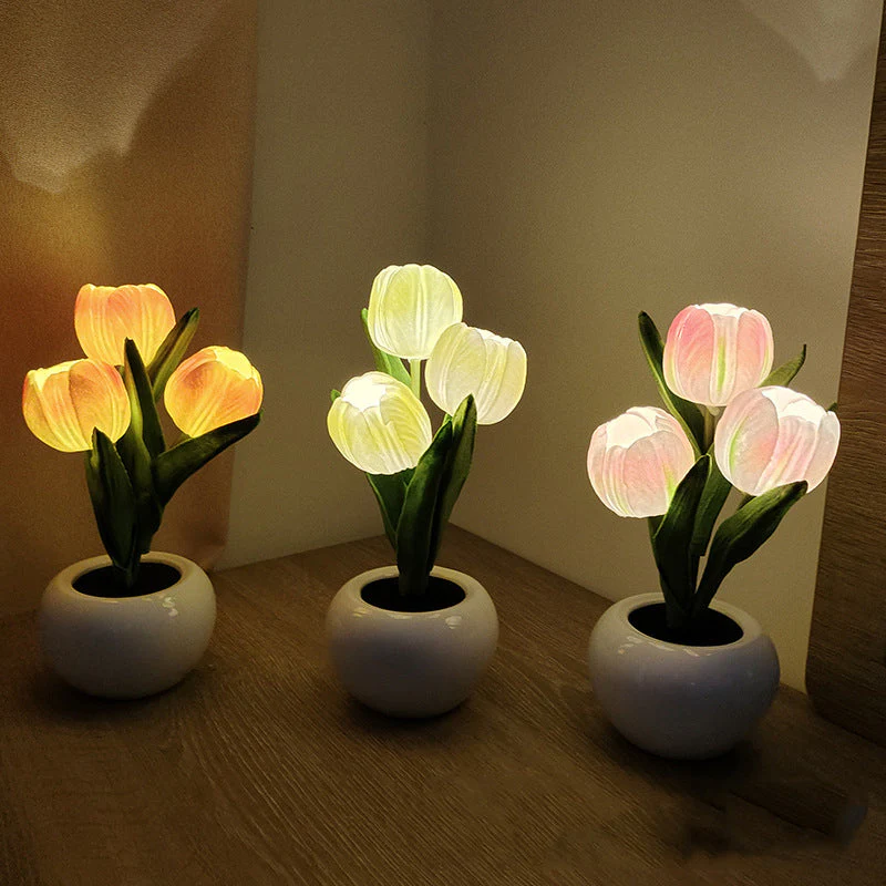 LumaBloom – LED Tulpen Nachtlicht-Tischlampe - Image 6