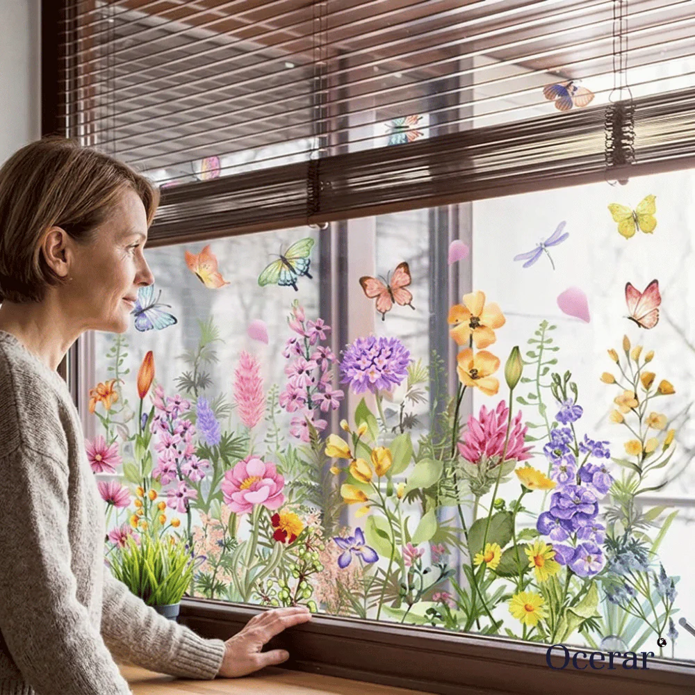 LumaFlor Fensterfolie — Strahlende Fenster, Sofortige Freude