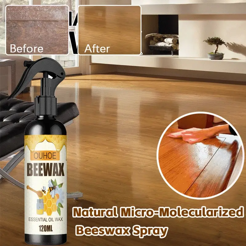 LumaLuxe Reines Bienenwachs-Spray – Natürlichen Holzglanz Wiederherstellen - 120ml