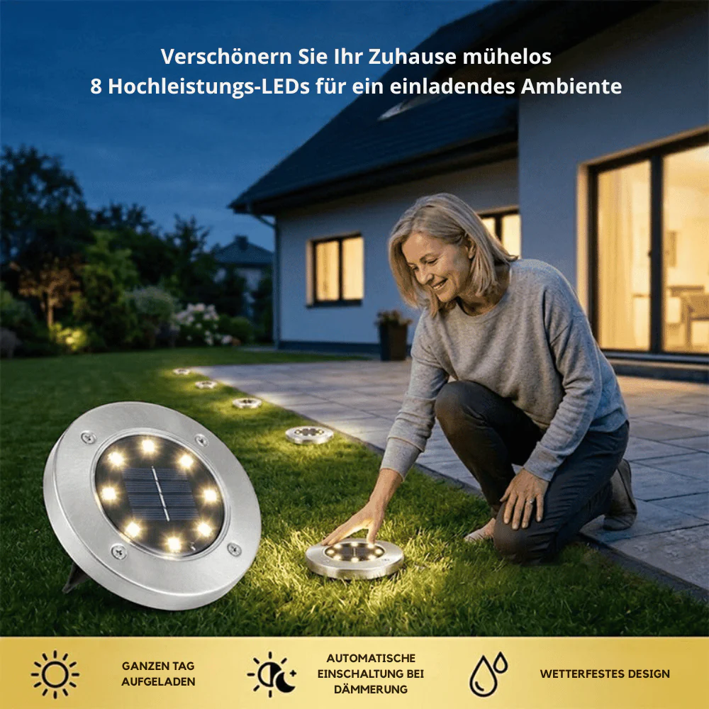 LumaVibe — Solar Gartenleuchten Set | 1+1 GRATIS - Image 2