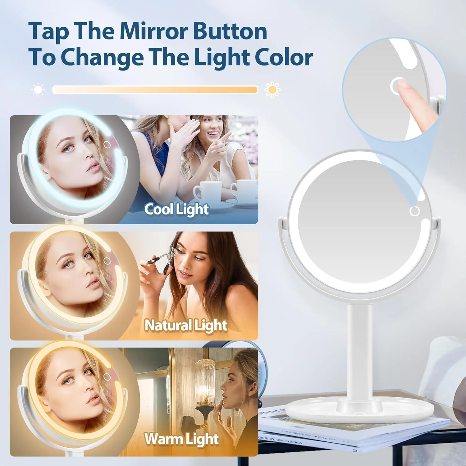 LumiGlow - Illuminated Makeup Mirror - Image 3