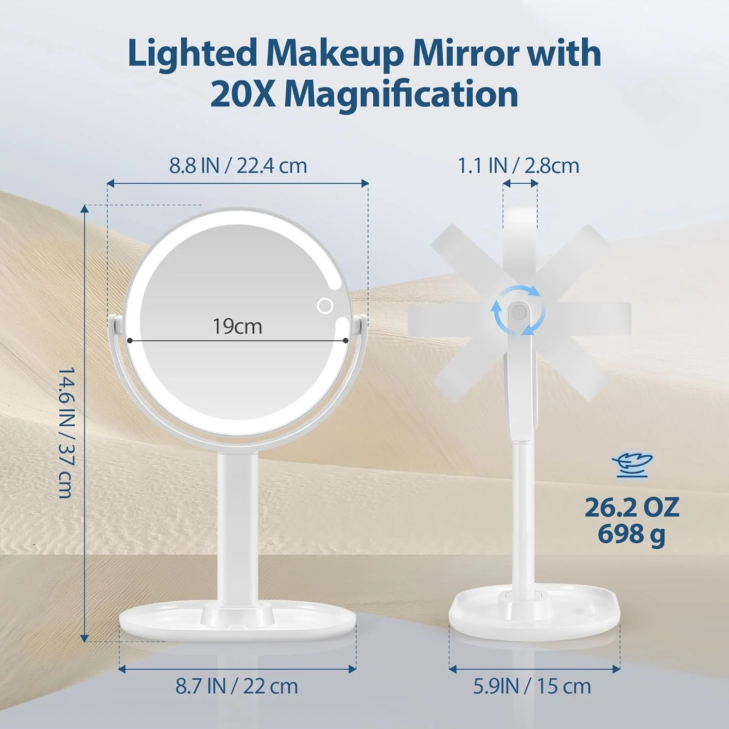 LumiGlow - Illuminated Makeup Mirror - Image 8