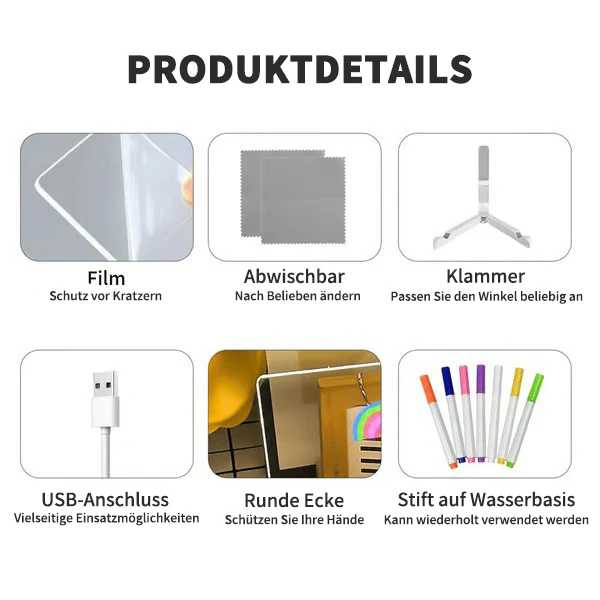 LumiNote – Wiederbeschreibbare LED-Tafel - Image 3