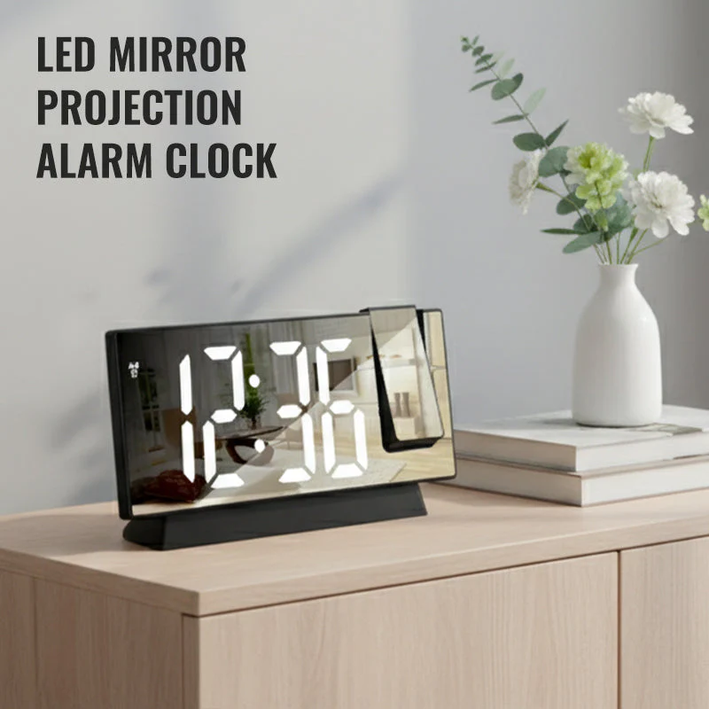 LumoTime – LED Spiegel-Projektionswecker | 50% RABATT
