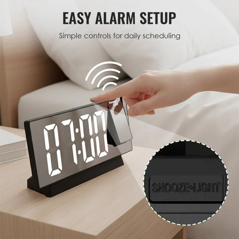 LumoTime – LED Spiegel-Projektionswecker | 50% RABATT - Image 5