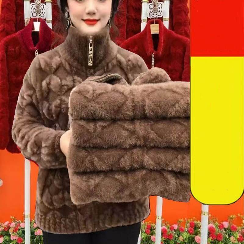 LuxuriaMink - Neue dicke Winterjacke mit langem Ärmel - Image 7