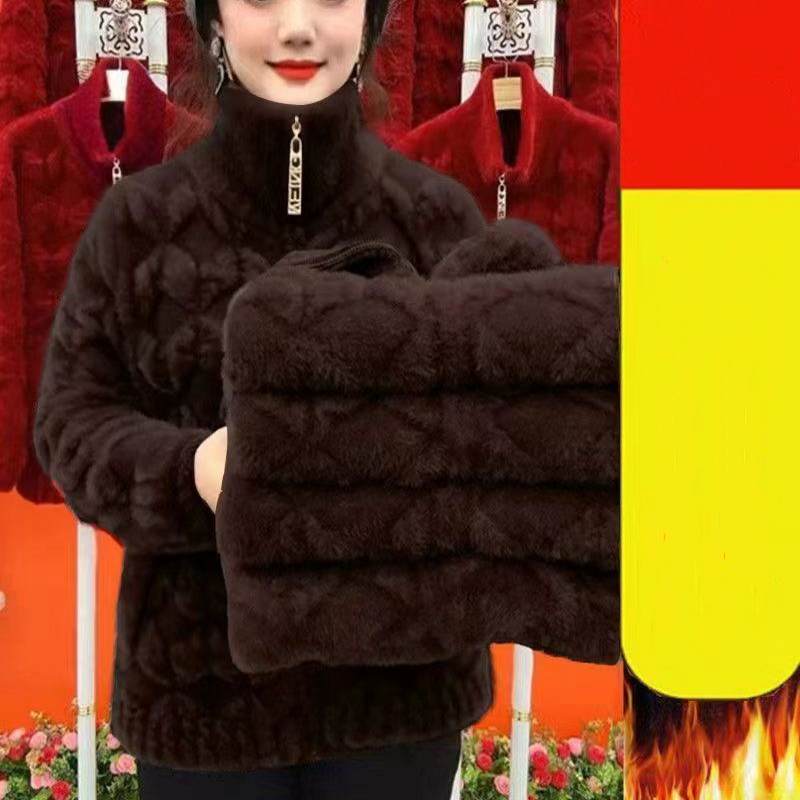LuxuriaMink - Neue dicke Winterjacke mit langem Ärmel - Image 8