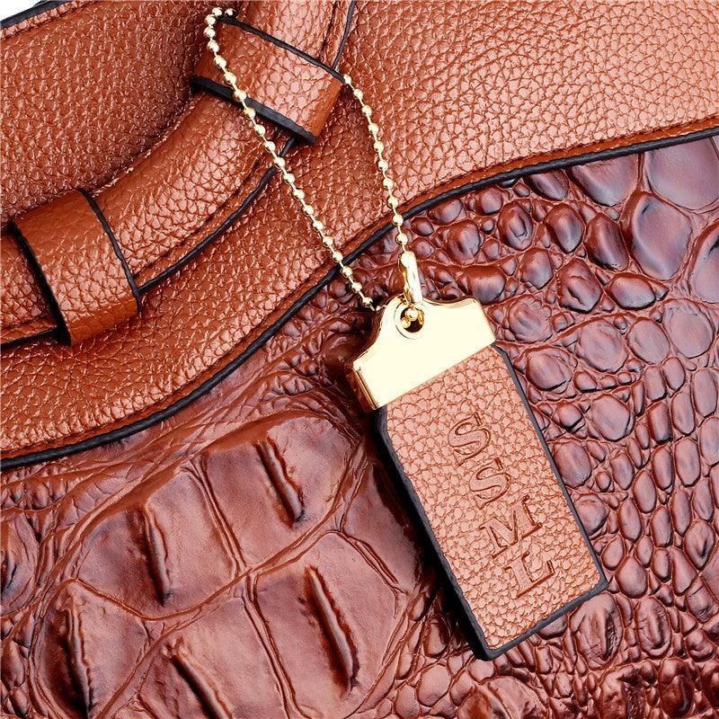 CrocElegance™ – Luxuriöse Handtasche mit Krokodil-Muster | Stilvolles Statement für jeden Tag | 50% RABATT - Image 4
