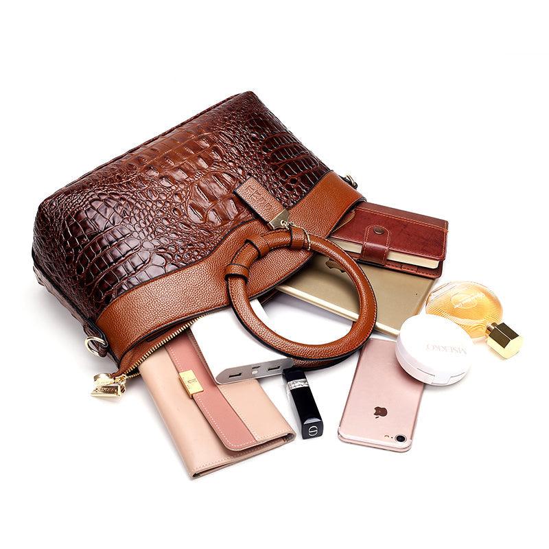 CrocElegance™ – Luxuriöse Handtasche mit Krokodil-Muster | Stilvolles Statement für jeden Tag | 50% RABATT - Image 8