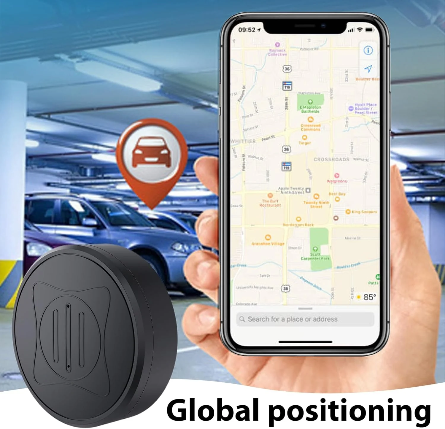 SafeTrack - Magnetischer Mini-GPS-Tracker-Sender Echtzeit-Ortung | 50% RABATT - Image 5