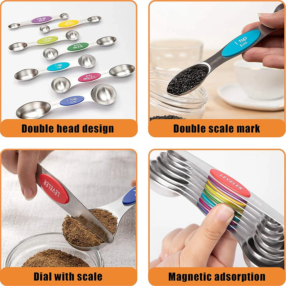 Magnetisches Messlöffel-Set aus Edelstahl - Image 4