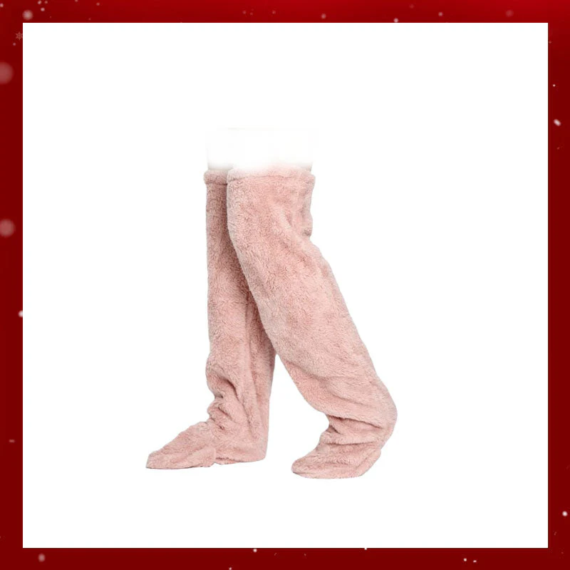 Mary — Gemütliche Kniehohe Gänsedaunensocken mit Verstecktem Geschenkfach - Image 11