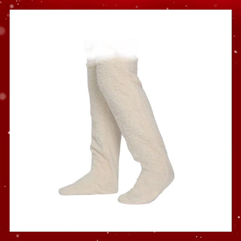 Mary — Gemütliche Kniehohe Gänsedaunensocken mit Verstecktem Geschenkfach - Image 16