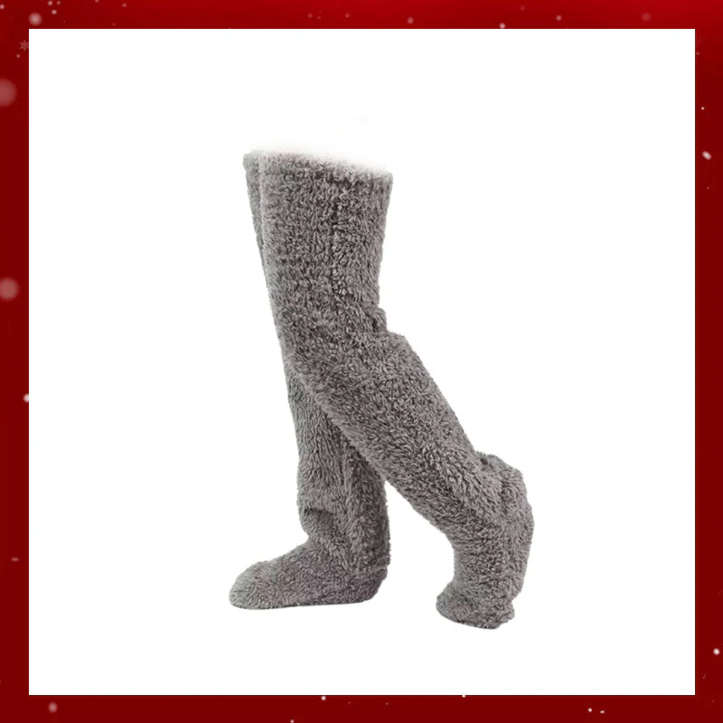 Mary — Gemütliche Kniehohe Gänsedaunensocken mit Verstecktem Geschenkfach - Image 32