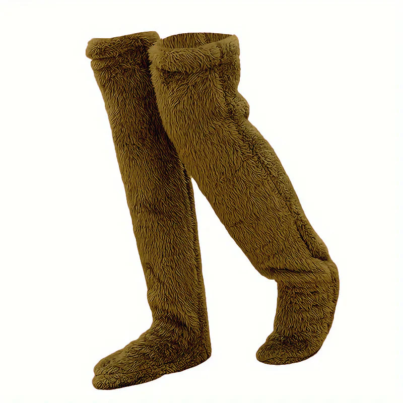 Mary — Gemütliche Kniehohe Gänsedaunensocken mit Verstecktem Geschenkfach - Image 35