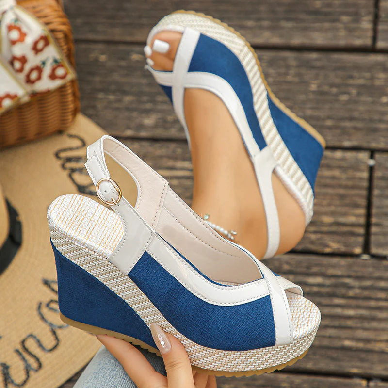 Maya – Damen Atmungsaktive Peeptoe Keilsandalen mit Unterstützung - Image 13