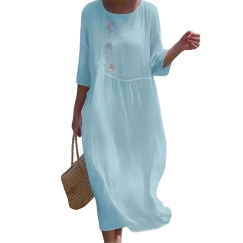 Maya – Legeres Midikleid mit zarter Stickerei - Image 3