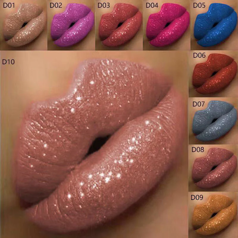 GlamLips - Metallischer flüssiger Diamant-Glitter-Lippenstift | 1+1 GRATIS - Image 3