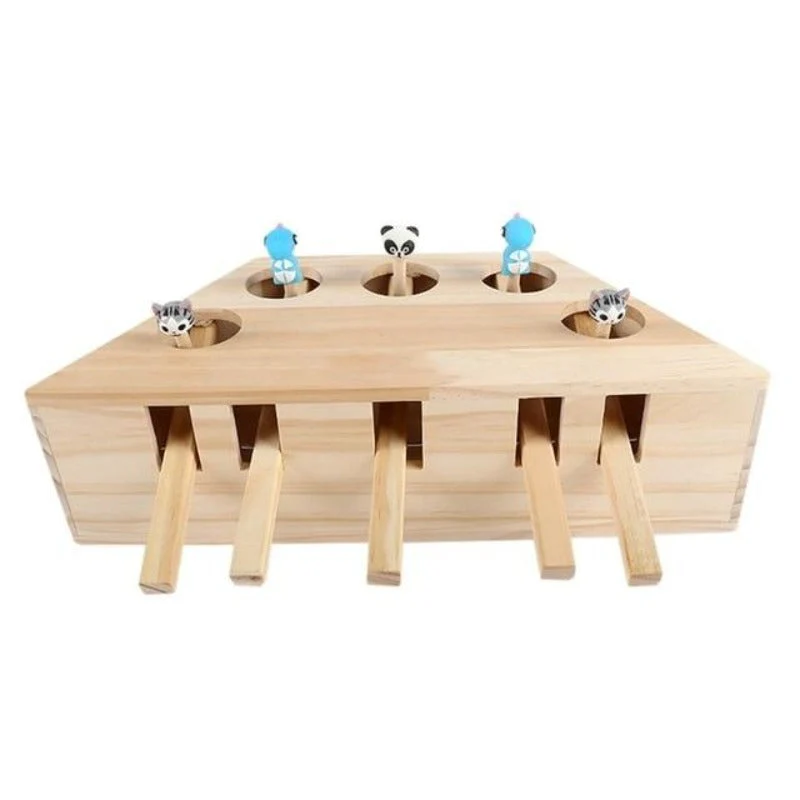 MewMakers™ - Whack-a-Mole Katzenspielzeug aus Holz | 50% RABATT - Image 5