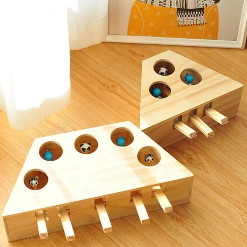 MewMakers™ - Whack-a-Mole Katzenspielzeug aus Holz | 50% RABATT - Image 6