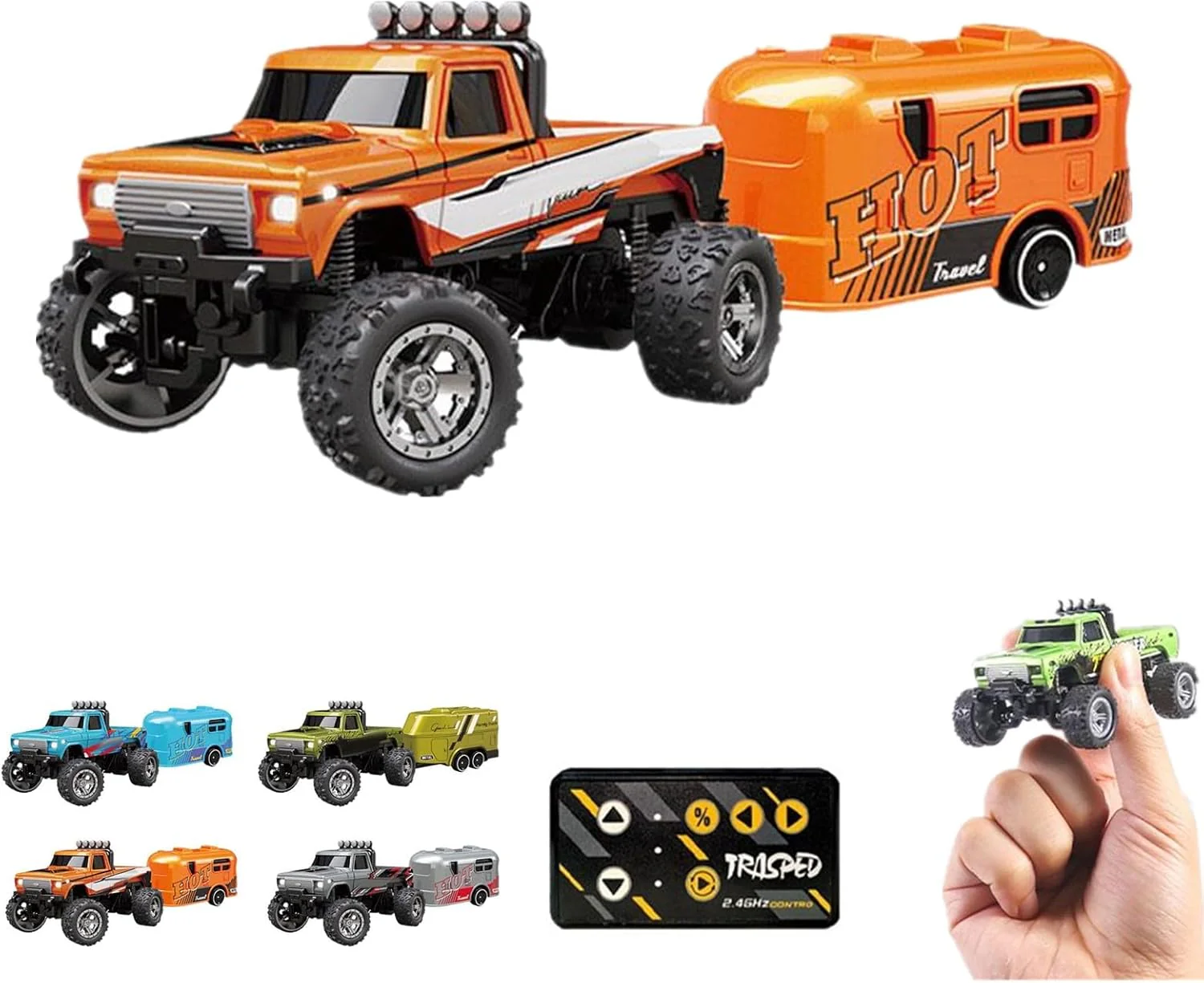 Mini RC Truck 1:64 - Präzise Steuerung & Robuste Bauweise, 6 Farben - Image 3