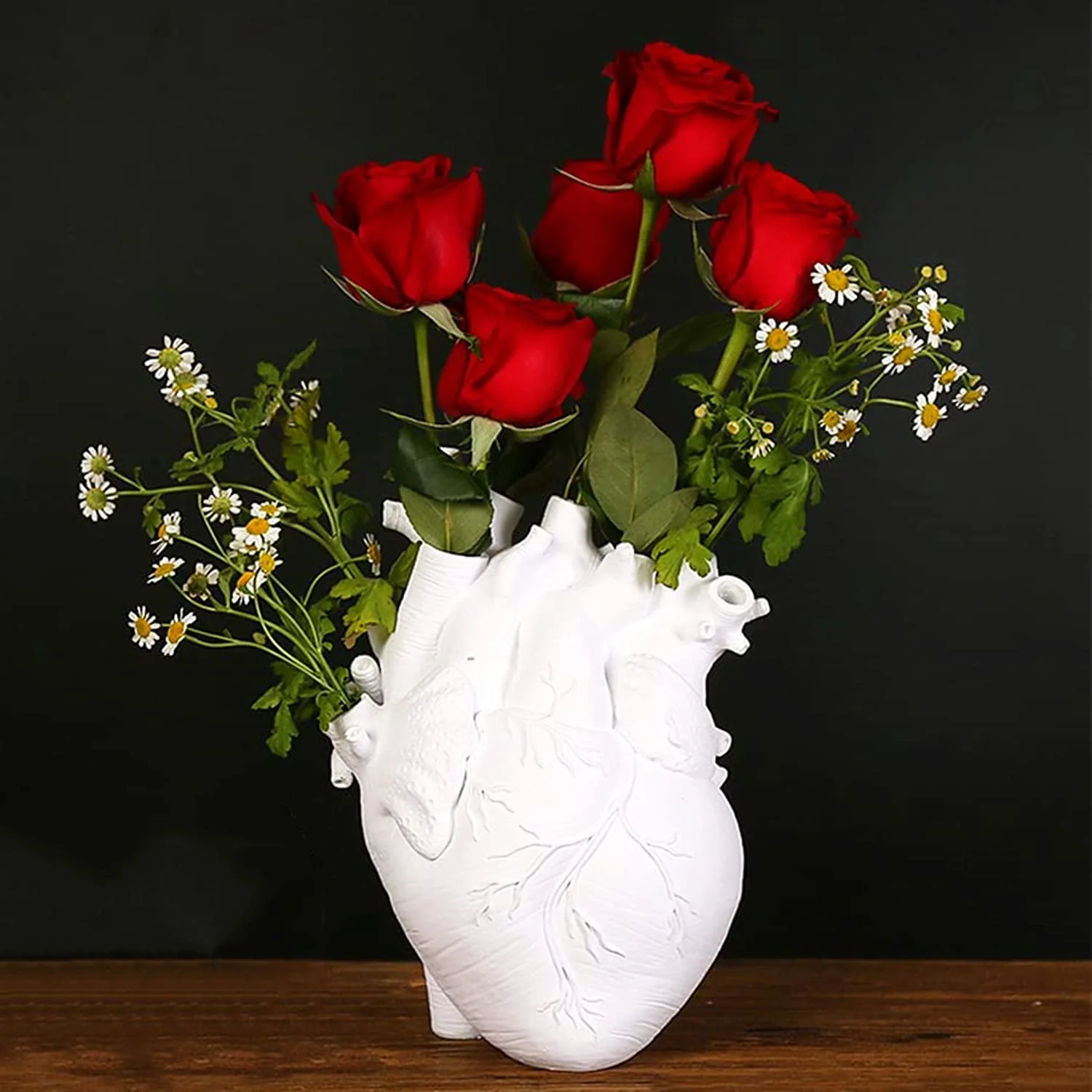 Modernes herzförmiges Harz Vase Dekor - Image 11