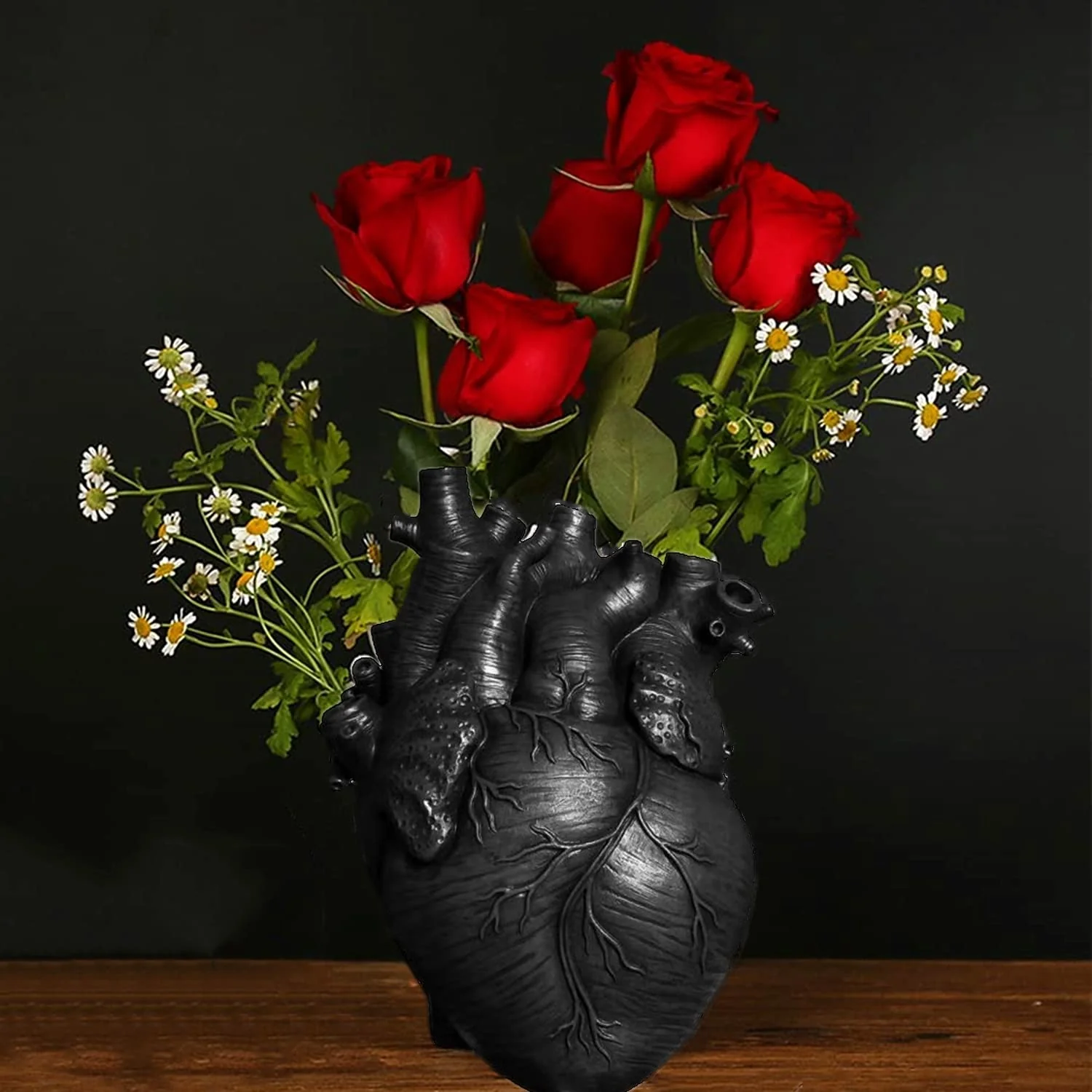 Modernes herzförmiges Harz Vase Dekor - Image 3