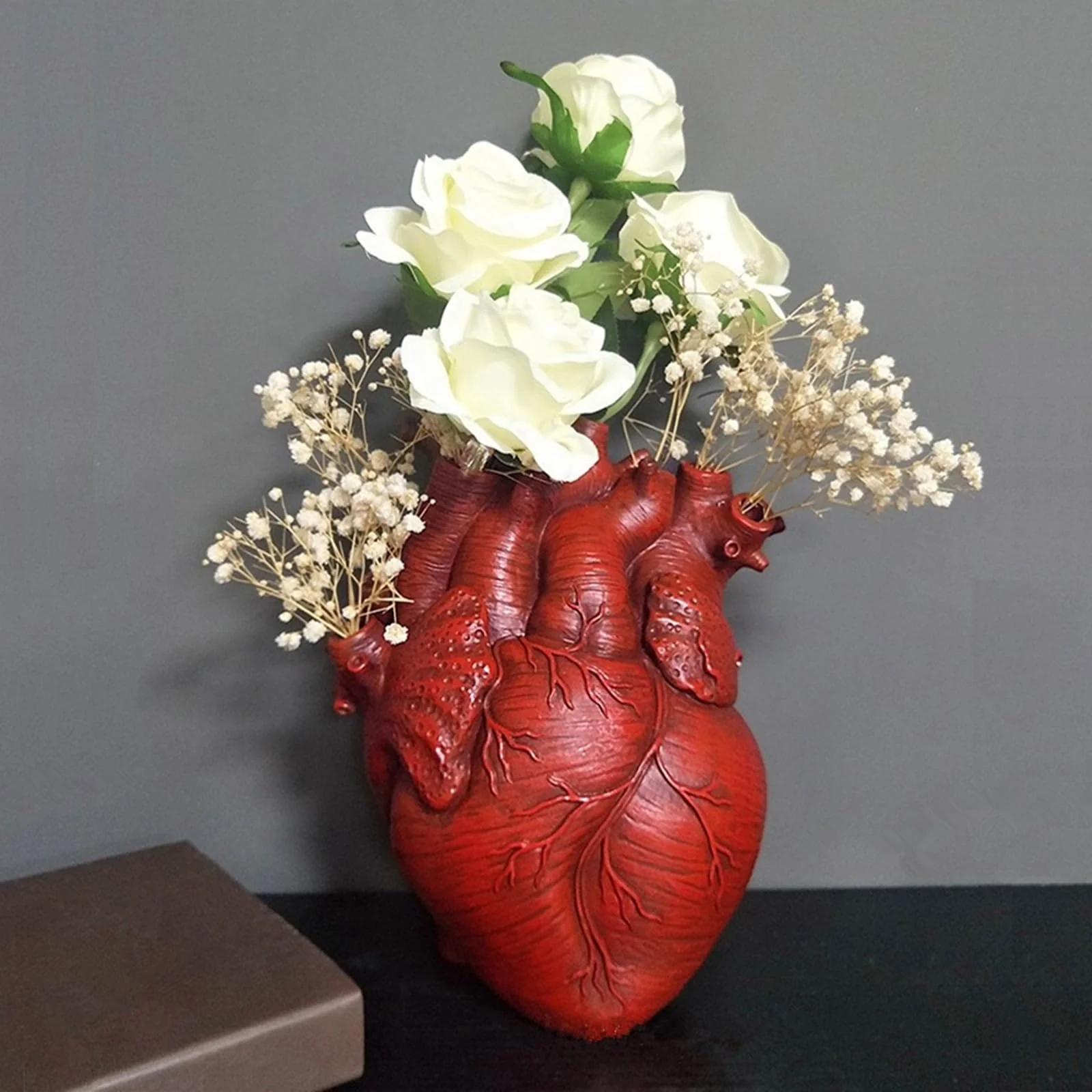 Modernes herzförmiges Harz Vase Dekor - Image 4