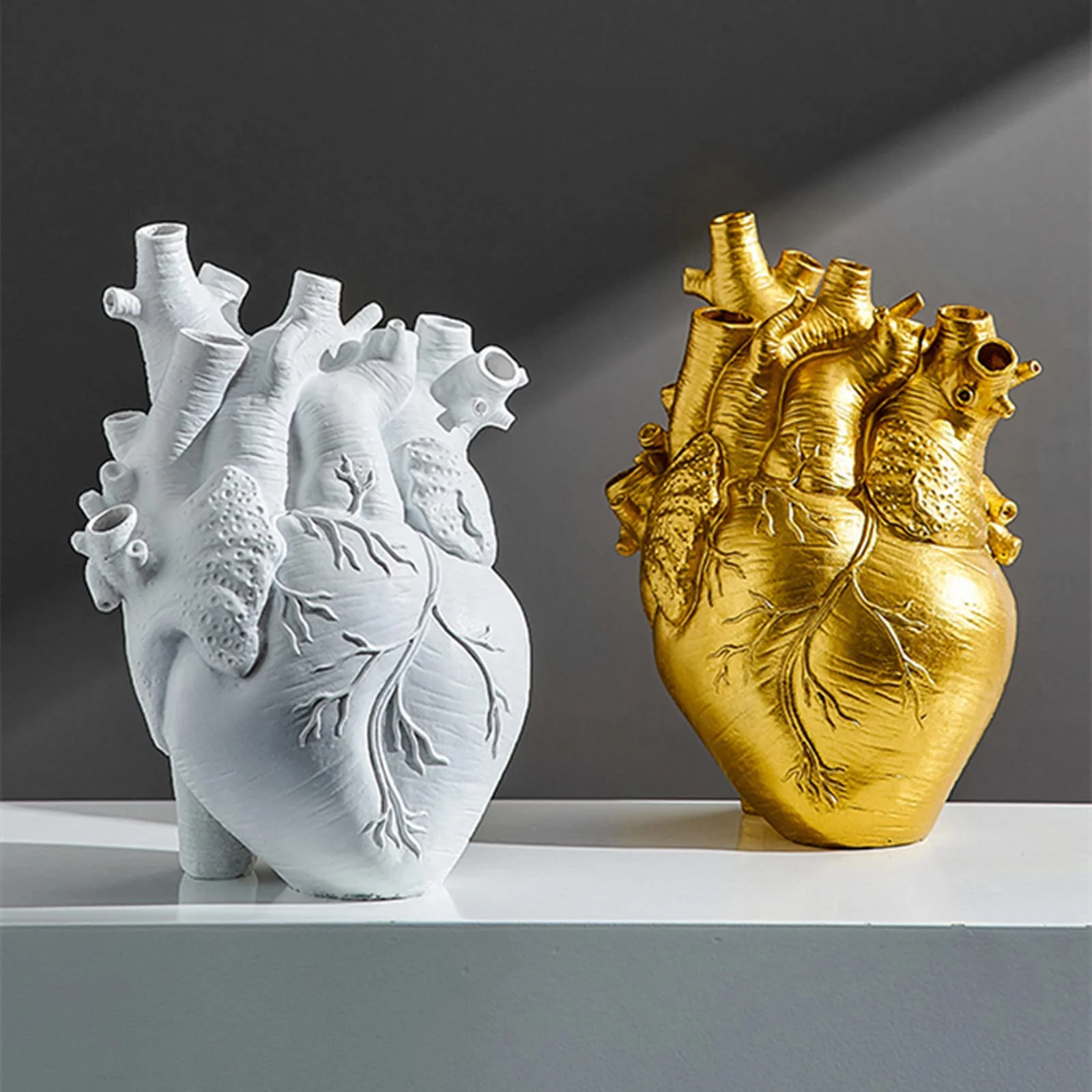 Modernes herzförmiges Harz Vase Dekor - Image 8