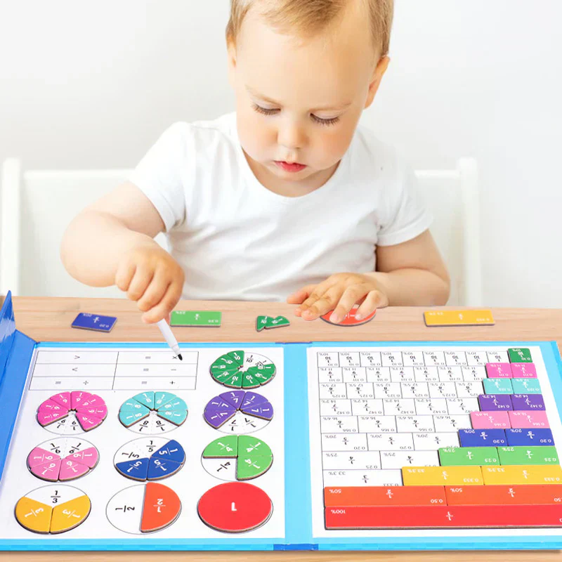 Montessori Fraktionsbuch - Spielerisch Brüche Lernen mit Magneten - Image 2