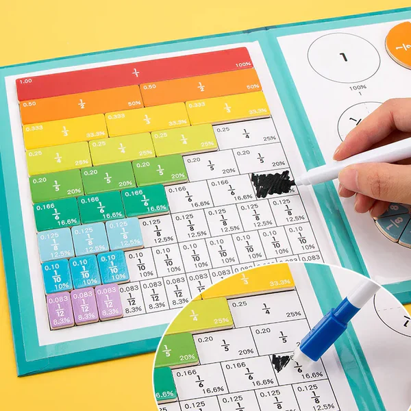 Montessori Fraktionsbuch - Spielerisch Brüche Lernen mit Magneten - Image 5