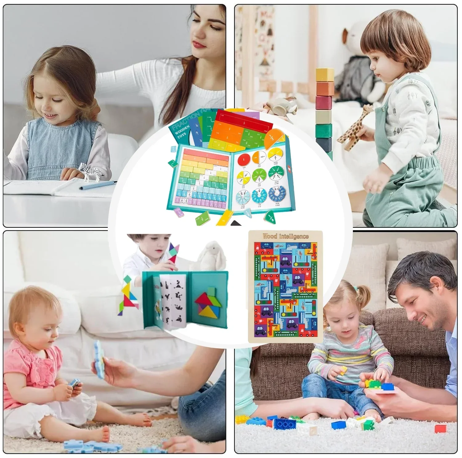 Montessori Fraktionsbuch - Spielerisch Brüche Lernen mit Magneten - Image 6